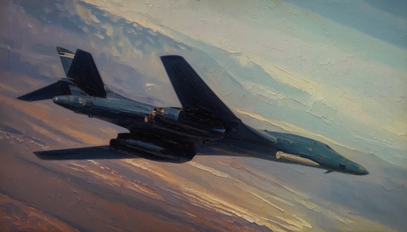 B-1B Bomber Equipped With ARRW Hypersonic Missile