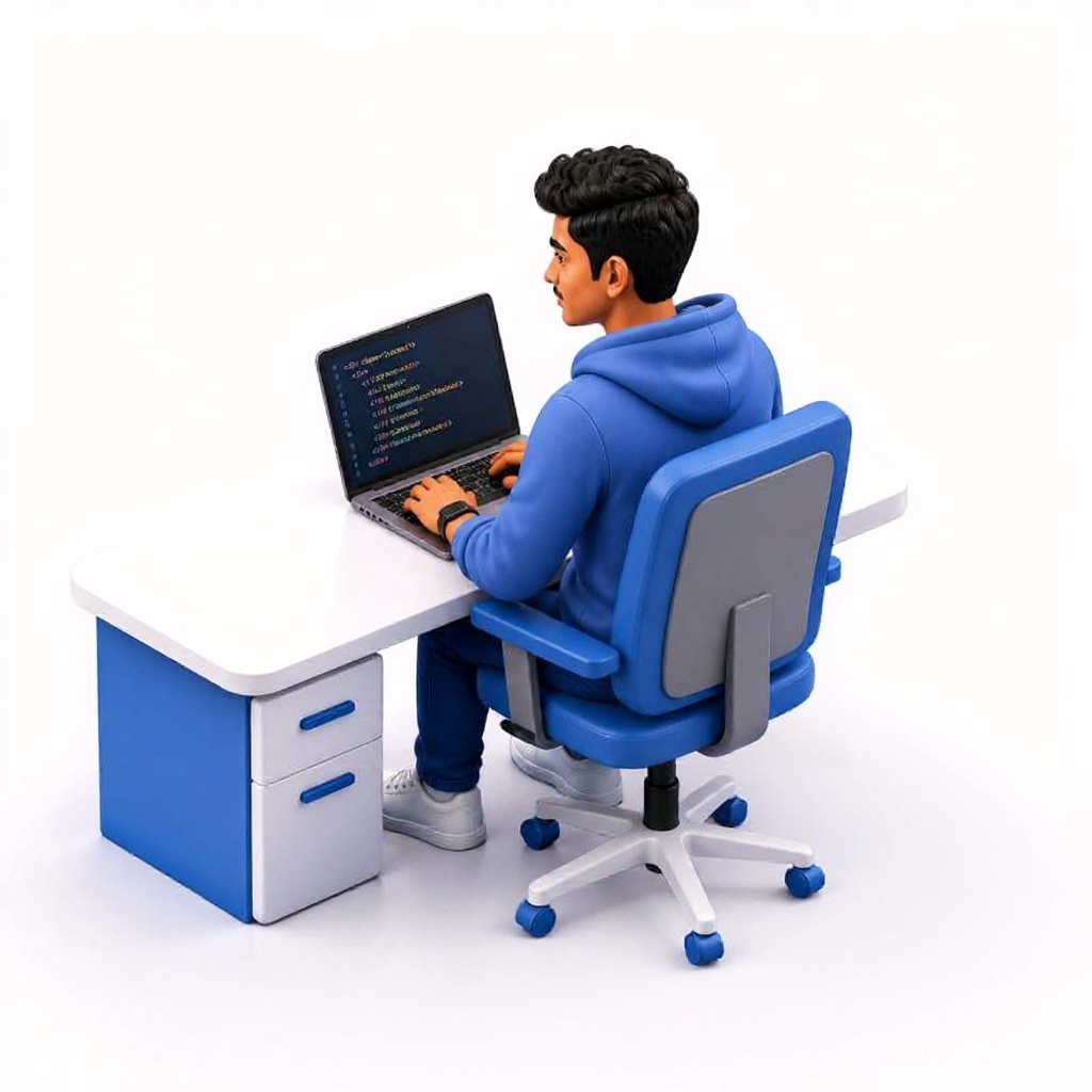 laptop desk — free 3D model