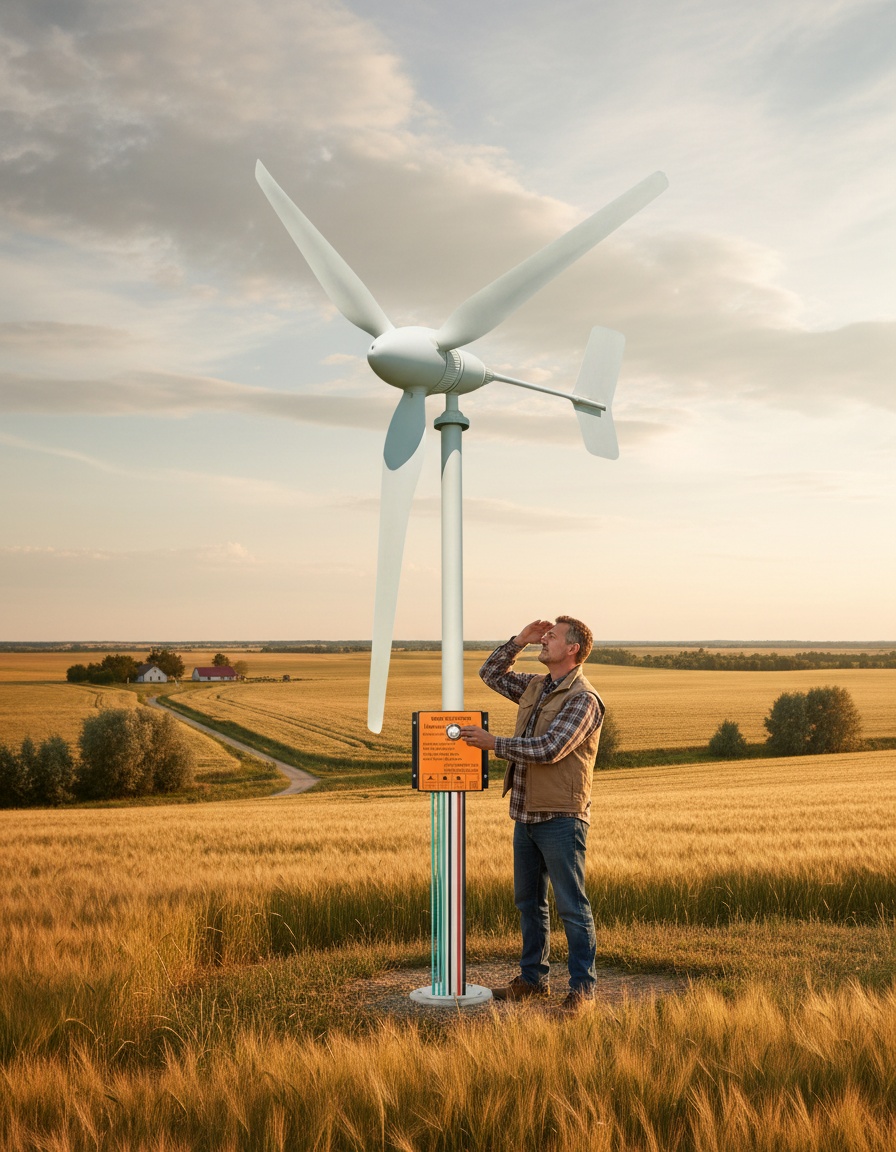 Aerogenerador Eólico Horizontal 600W 24V para Generación de Energía