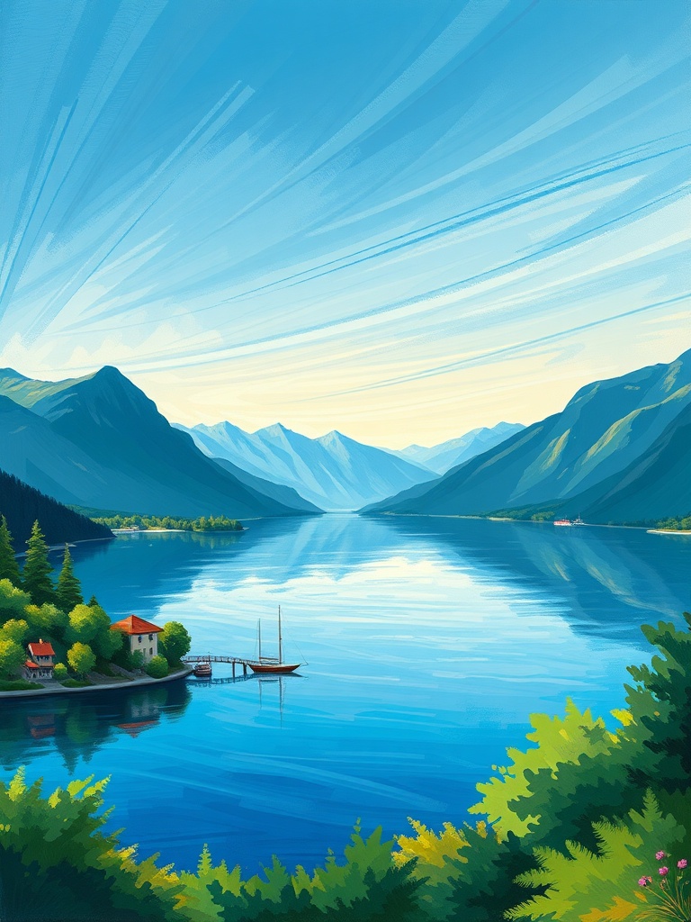 lake como image
