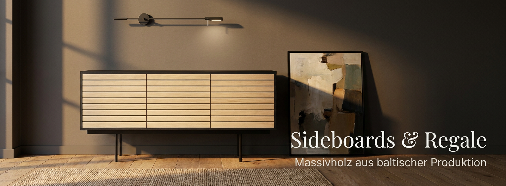Sideboards und Regale aus Massivholz, baltische Produktion, skandinavisches Design