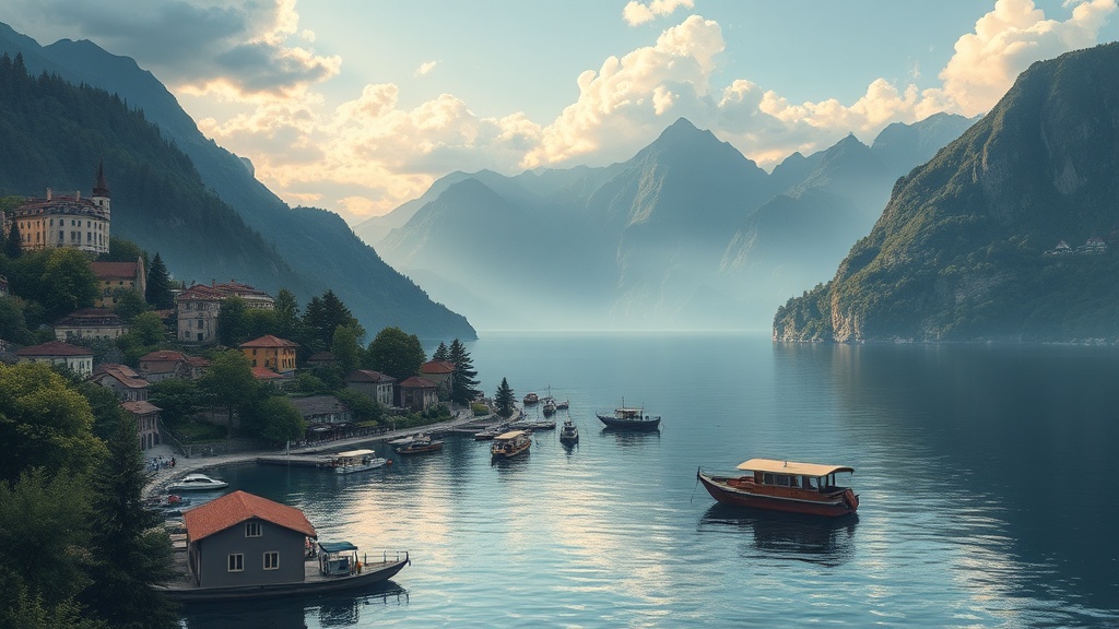 lake como image