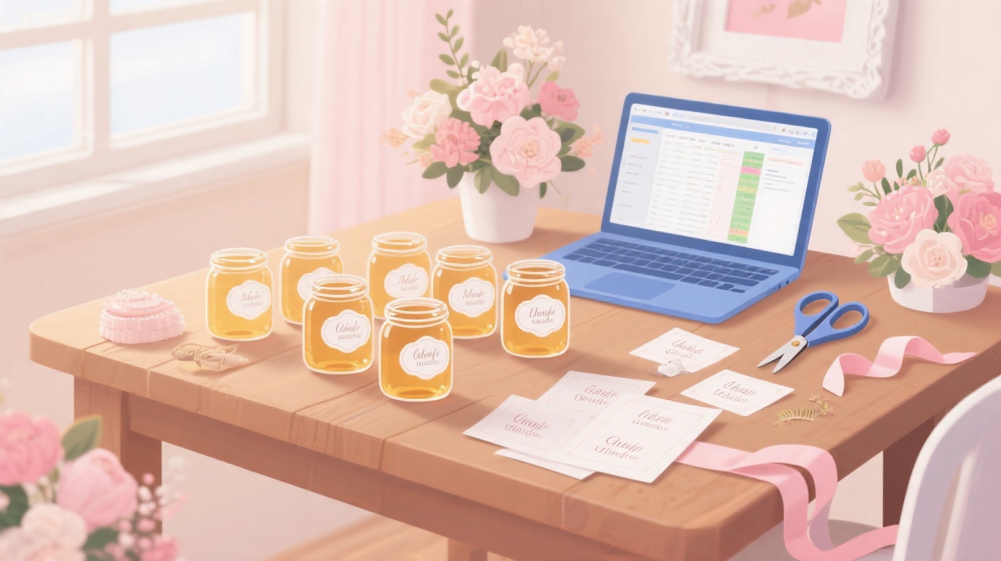 How to Print DIY Wedding Favor Labels from Google Sheets
