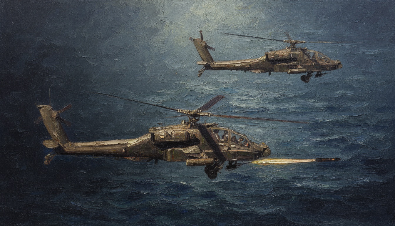 US Helicopters Sink Six Iranian Boats in Strait of Hormuz