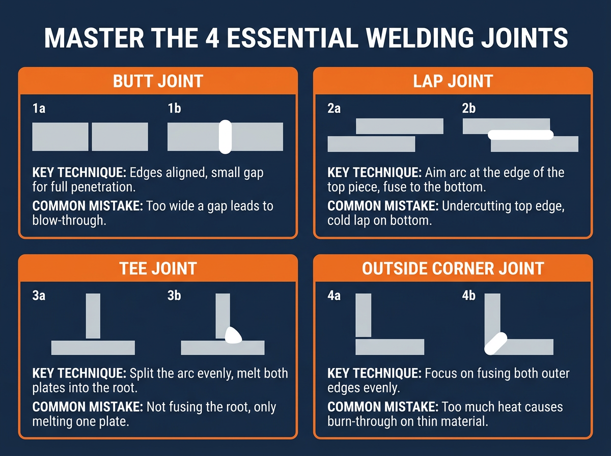 The Truth About Welding Joints: Master the 4 Essential Types