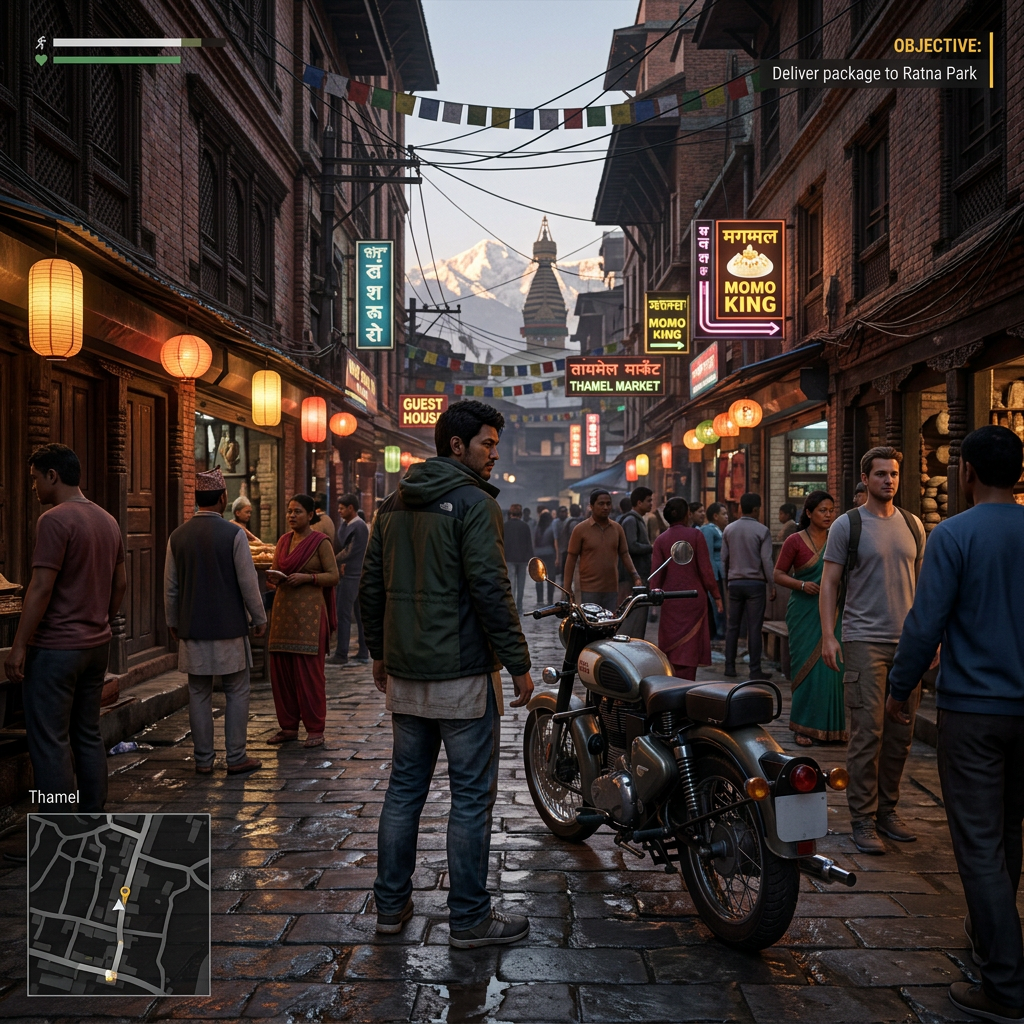 Thamel Street Market