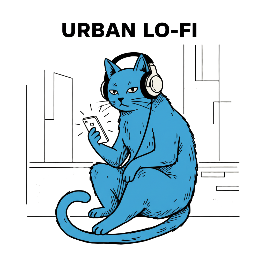 Cat on vinyl