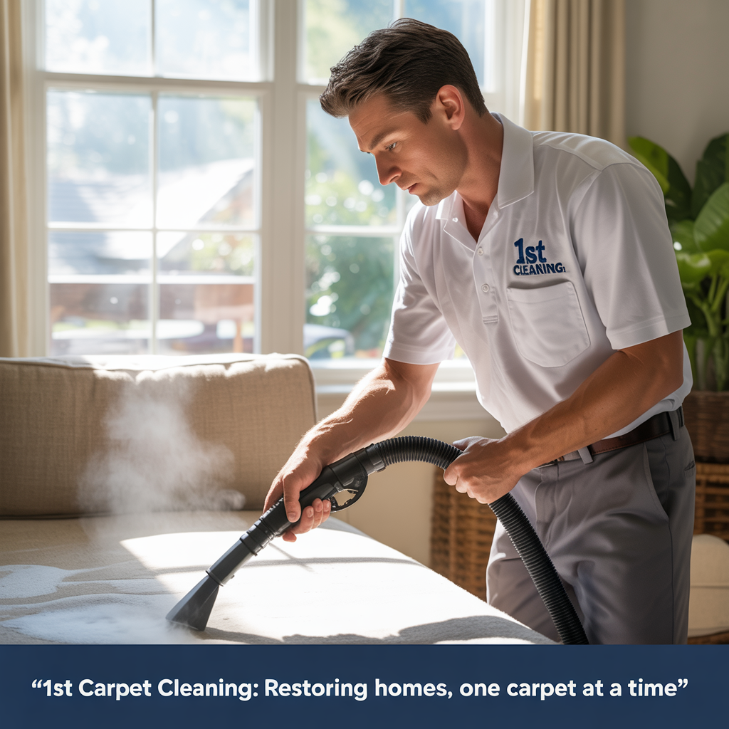 1st Carpet Cleaning team in uniform