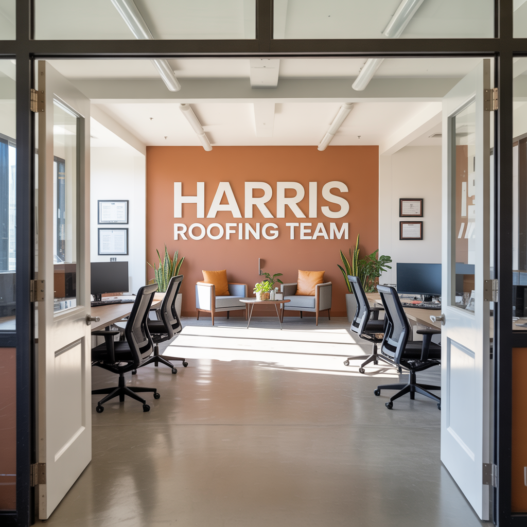 Harris Roofing Team office interior