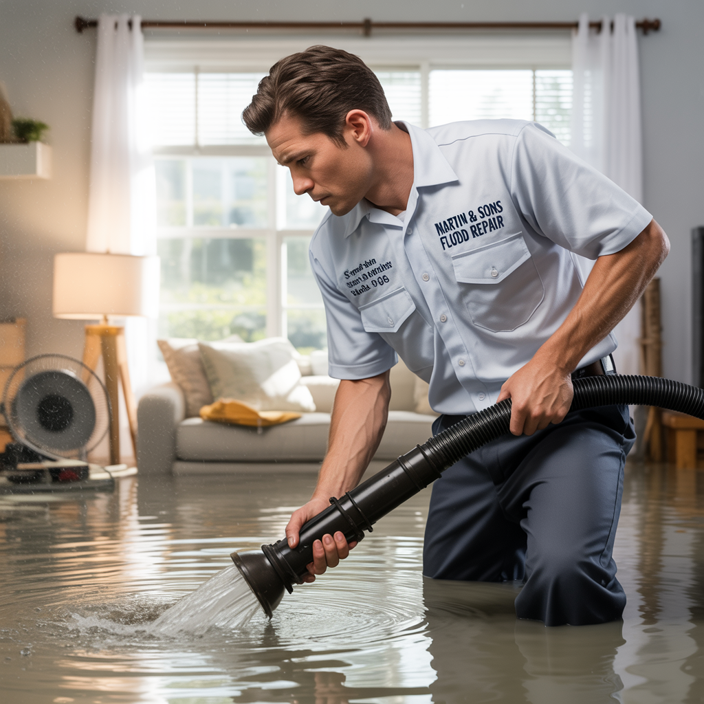 Martin & Sons Flood Repair team in uniform