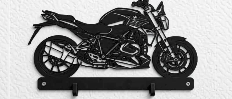 black metal motorcycle — free 3D model