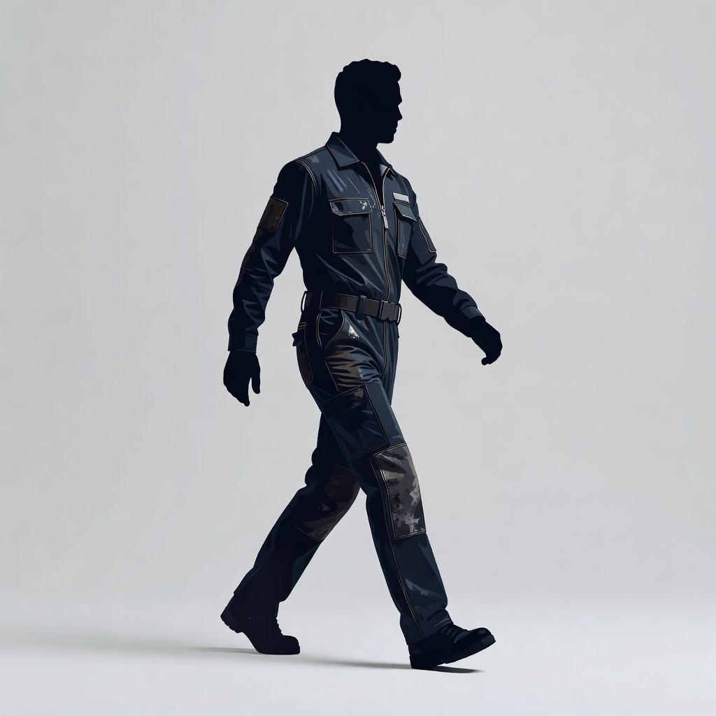 a walking worker