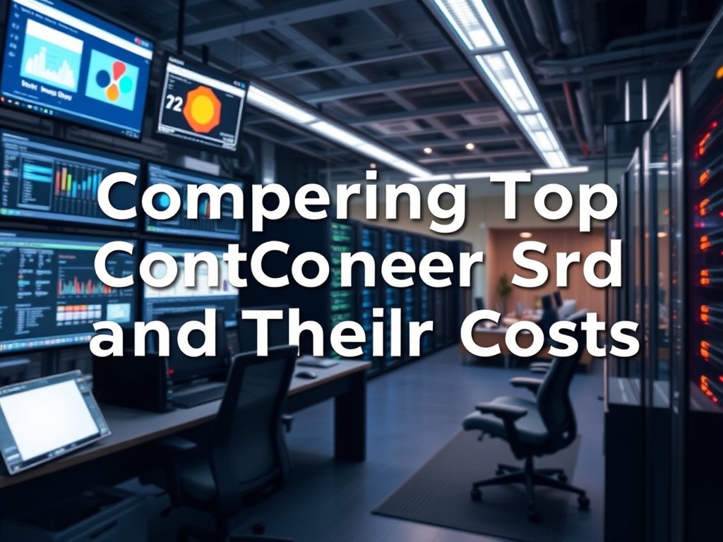 Illustration comparing costs of top self-hosted container solutions for cost-effective hosting