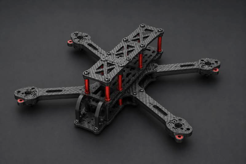 carbon fiber drone — free 3D model