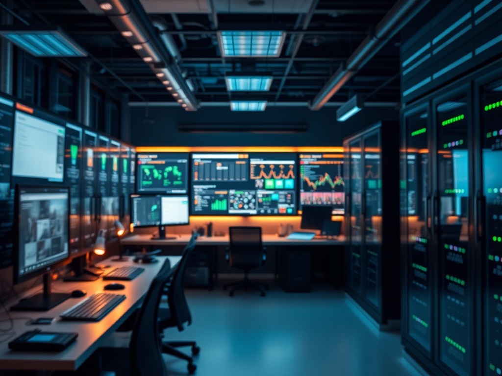 Illustration of SaaS software empowering small businesses with AI tools and digital transformation.