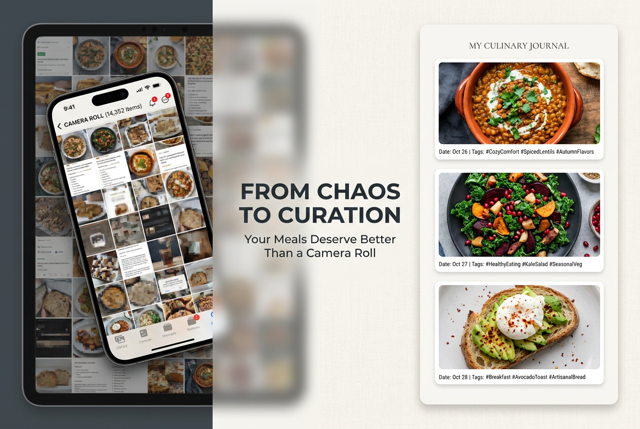 The Private Food Journal App for Foodies: Stop Losing Your Best Meals