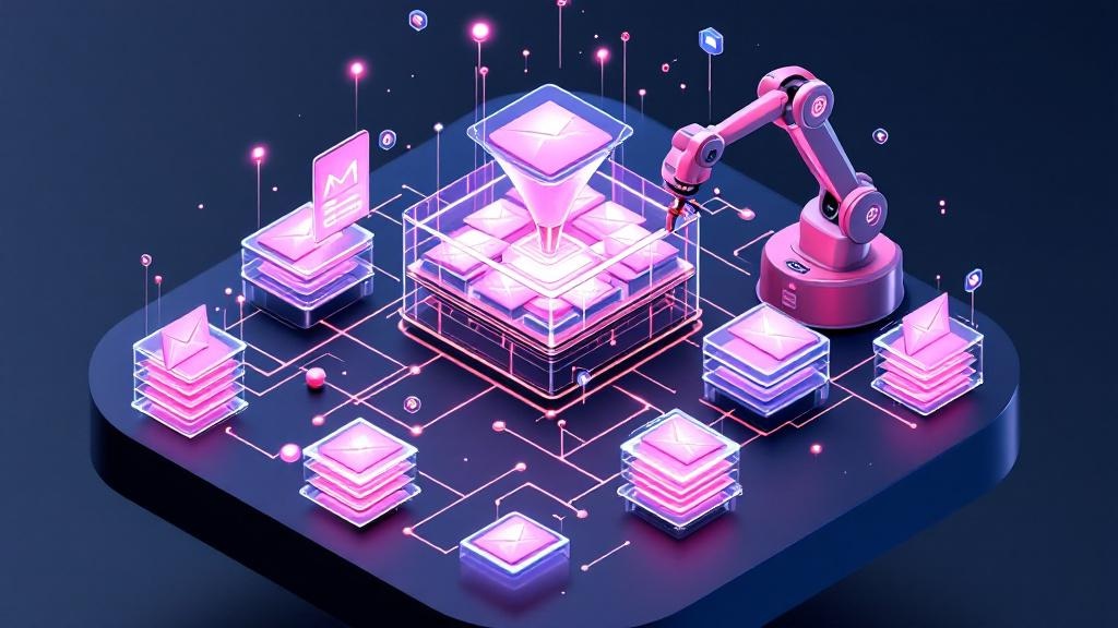 AI-powered email marketing tools interface with analytics and automation features for digital marketing.