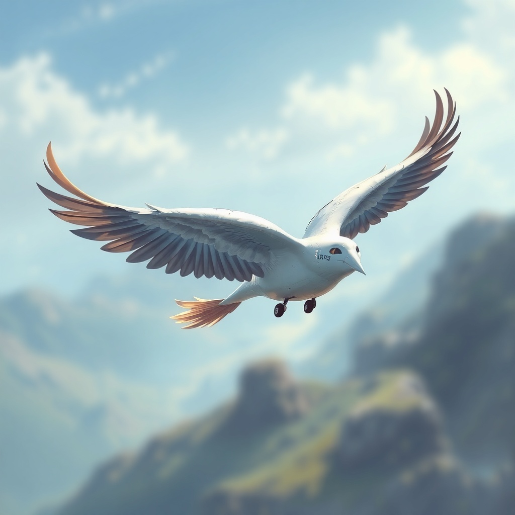 Flying image