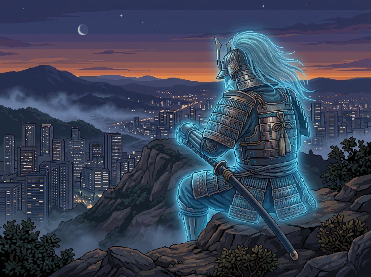 a ghost of a old samurai (3)