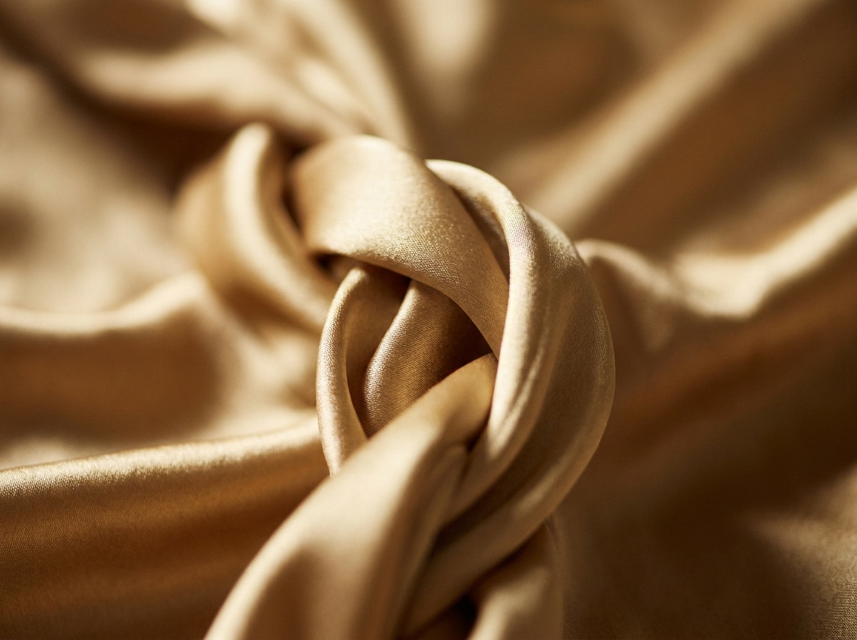 Détail de tissu en soie luxueux