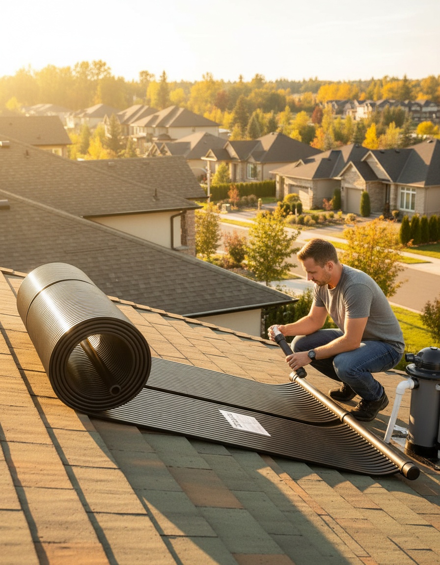 Innovadora manta solar de polipropileno para climatización de piscinas mediante energía solar