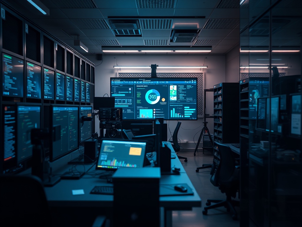Affordable self-hosting software stack illustration with servers, cloud icons, and security elements