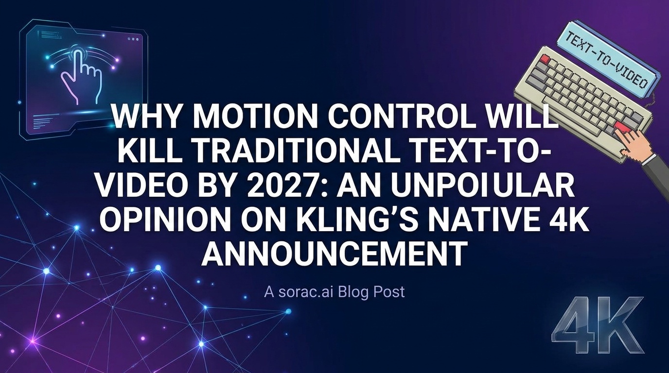 Why Motion Control Will Kill Traditional Text-to-Video by 2027: An Unpopular Opinion on Kling's Native 4K Announcement
