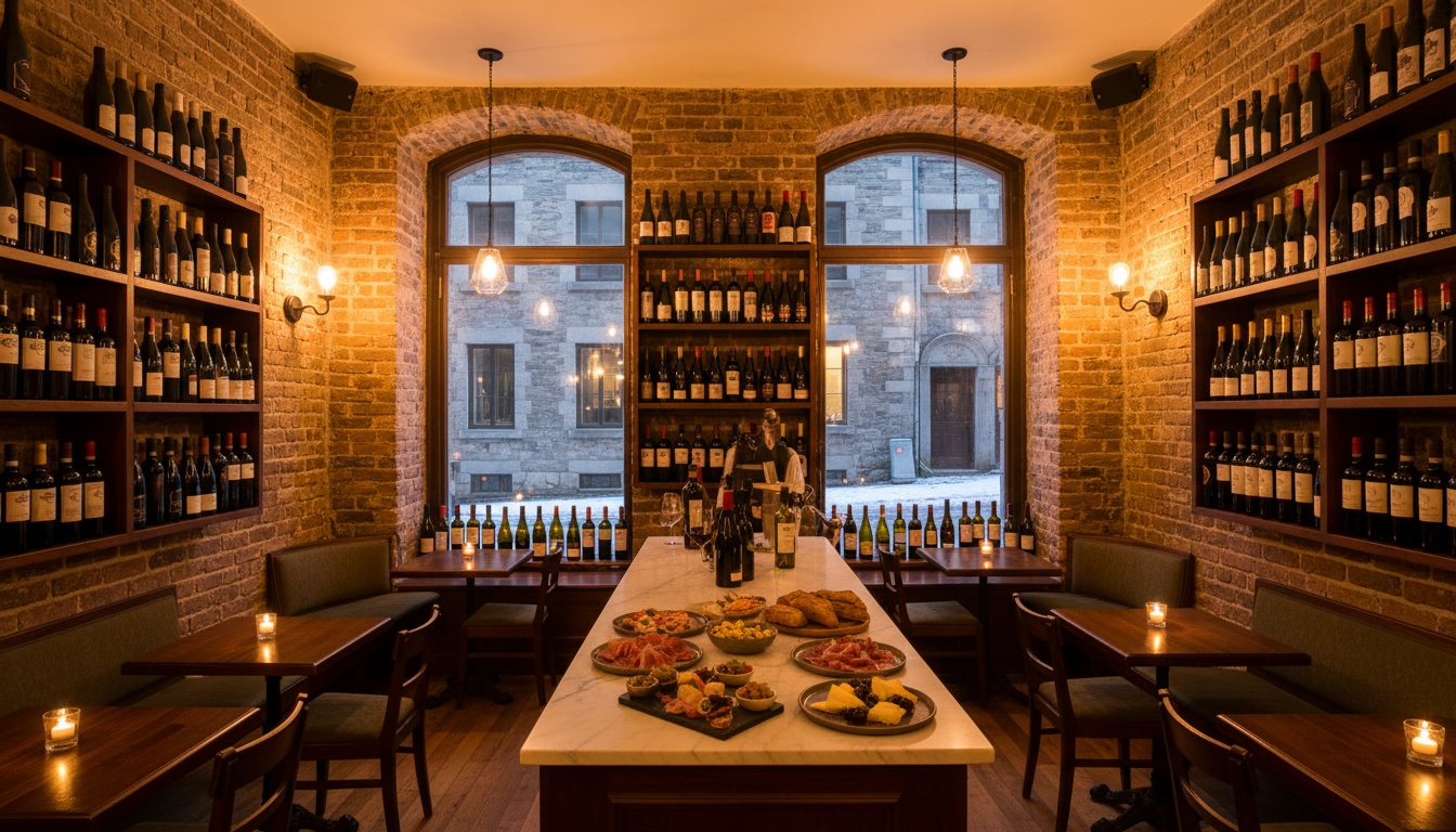 Late-night restaurant ambiance in Montreal