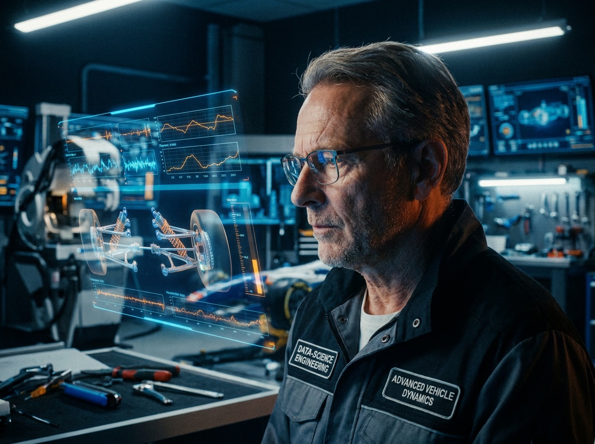Ingénieur travaillant sur une interface de diagnostic