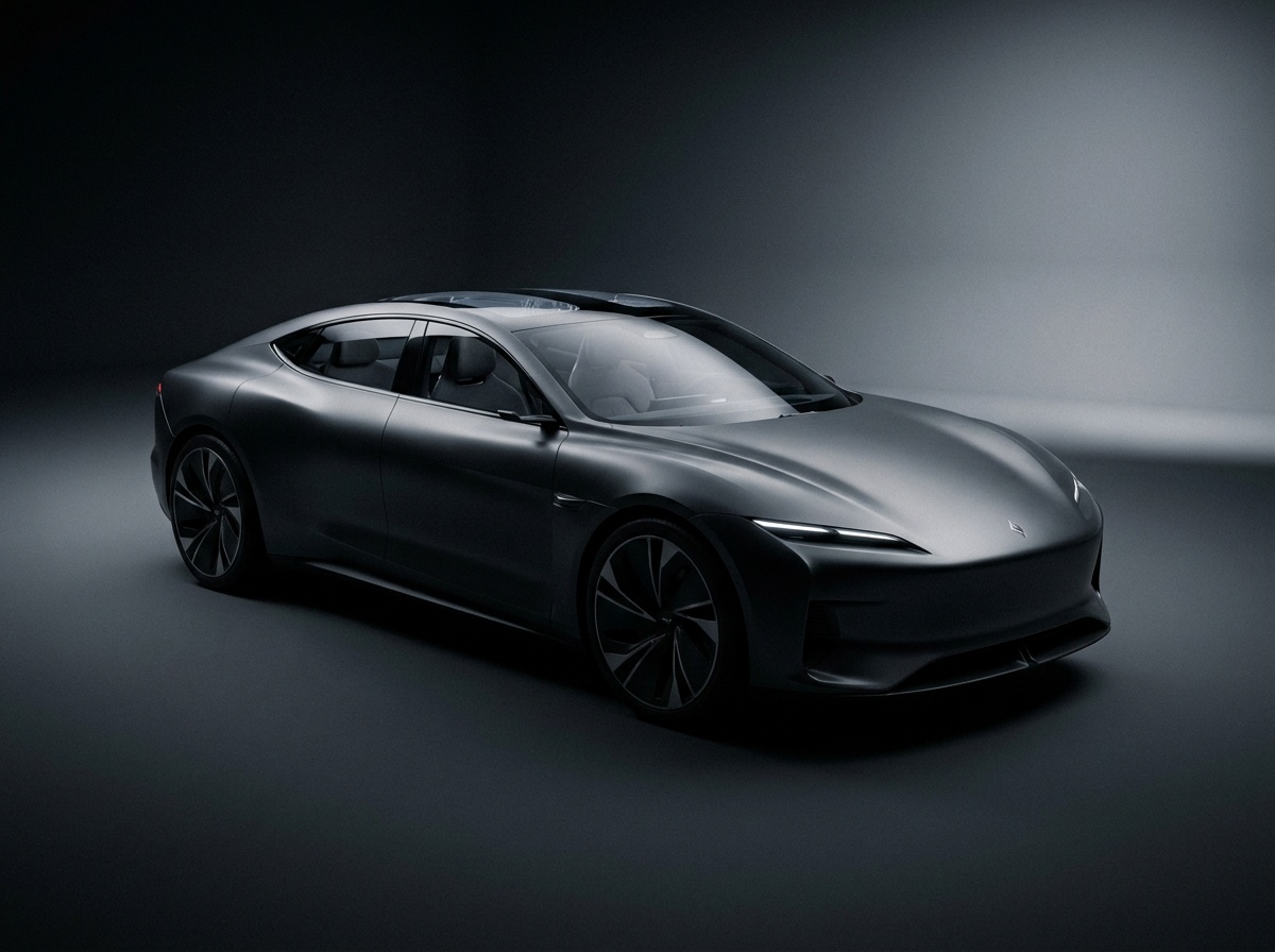 Voiture conceptuelle futuriste