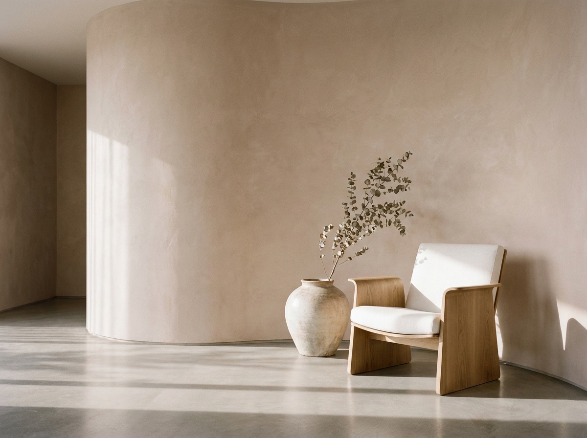 Intérieur apaisant et minimaliste du spa