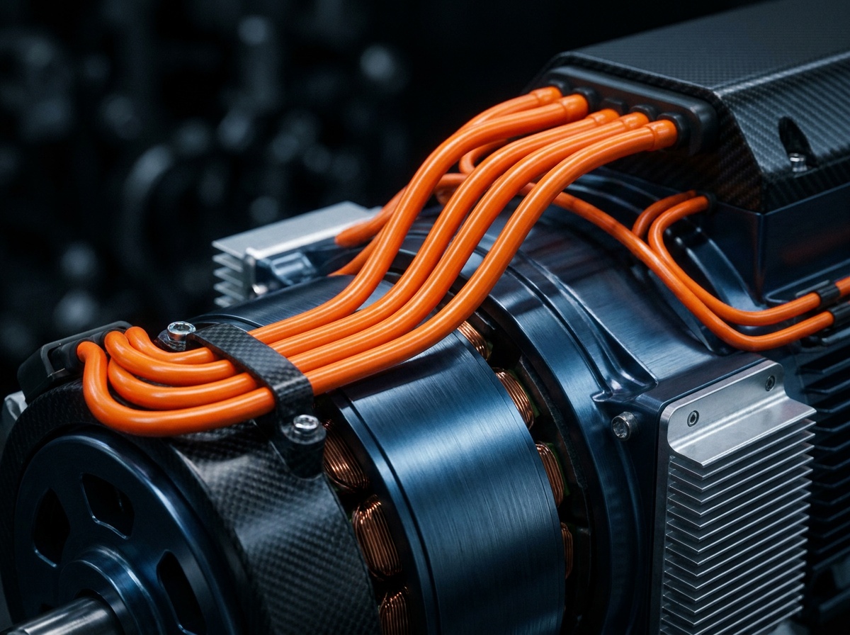 Détail technique d’un véhicule haute performance
