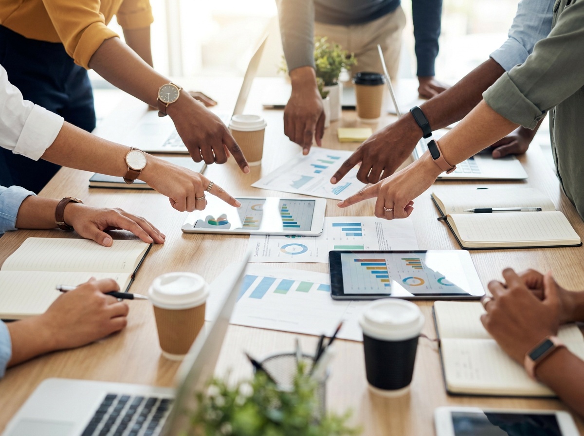 Équipe en collaboration stratégique