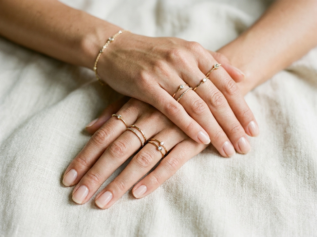 Détails de bijoux fins et de textures de tissu