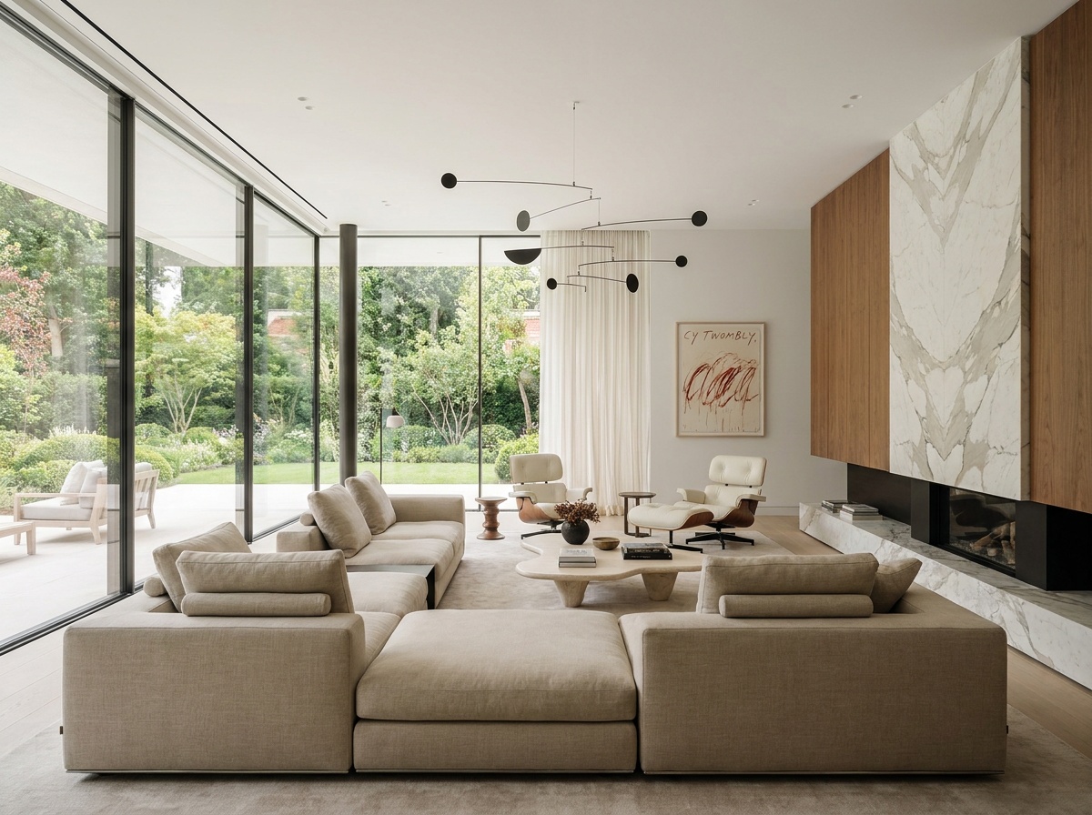 Intérieur luxueux d’une maison moderne prête à la vente