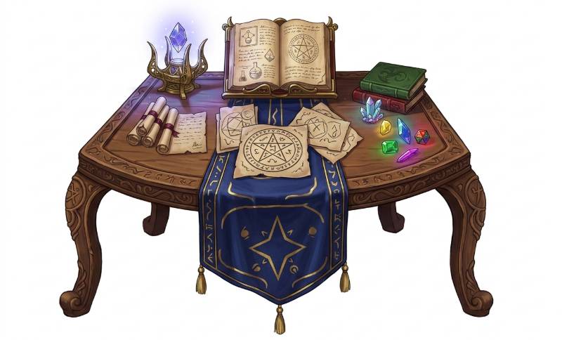 wooden table