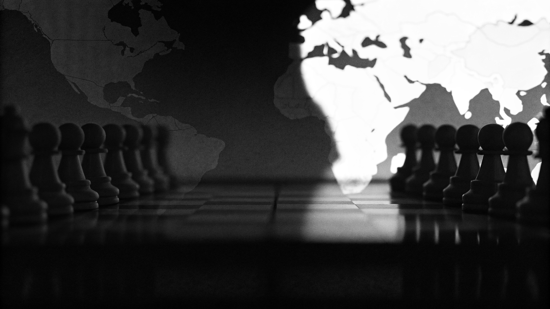 Carte abstraite symbolisant les tensions géopolitiques entre Israël et le Liban