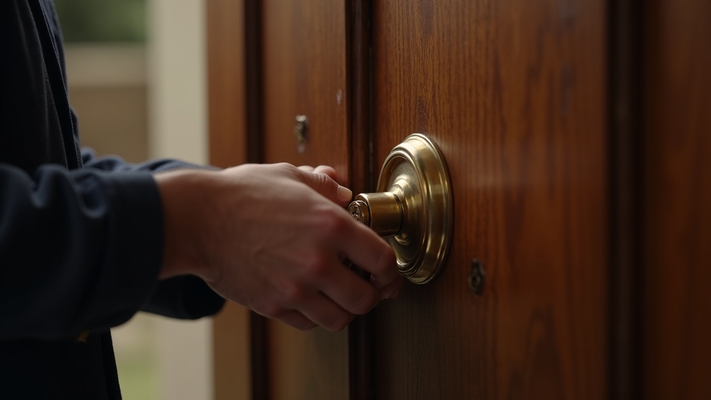 Mobile locksmith assisting with a lockout in Woodmead Sandton