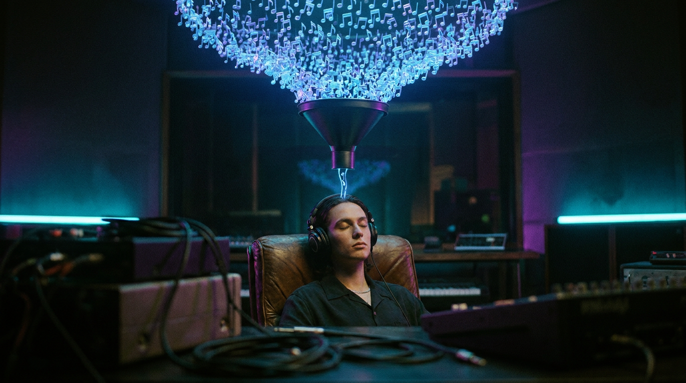 AI Music Is 33% of Uploads but 0.5% of Plays