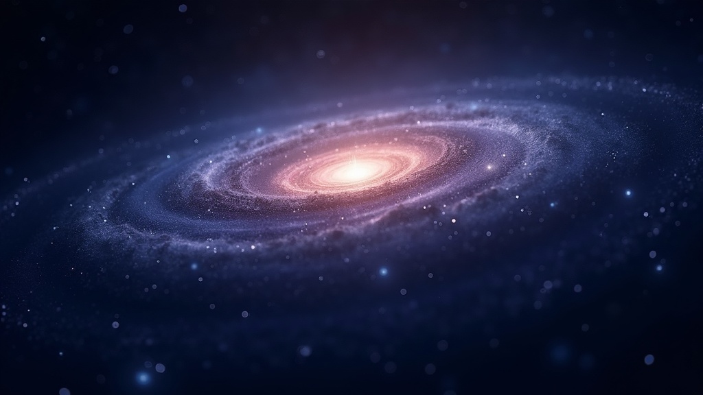 Galaxie naine satellite avec halo de matière noire