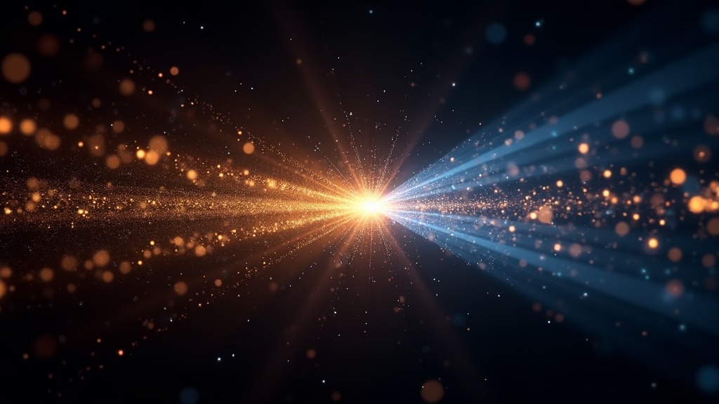 Visualisation d'une annihilation de particules WIMPs de matière noire