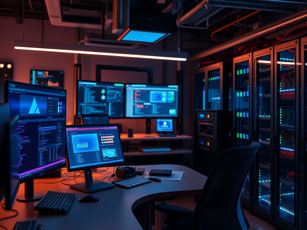 Illustration of a home server setup for self-hosting and home lab enthusiasts.