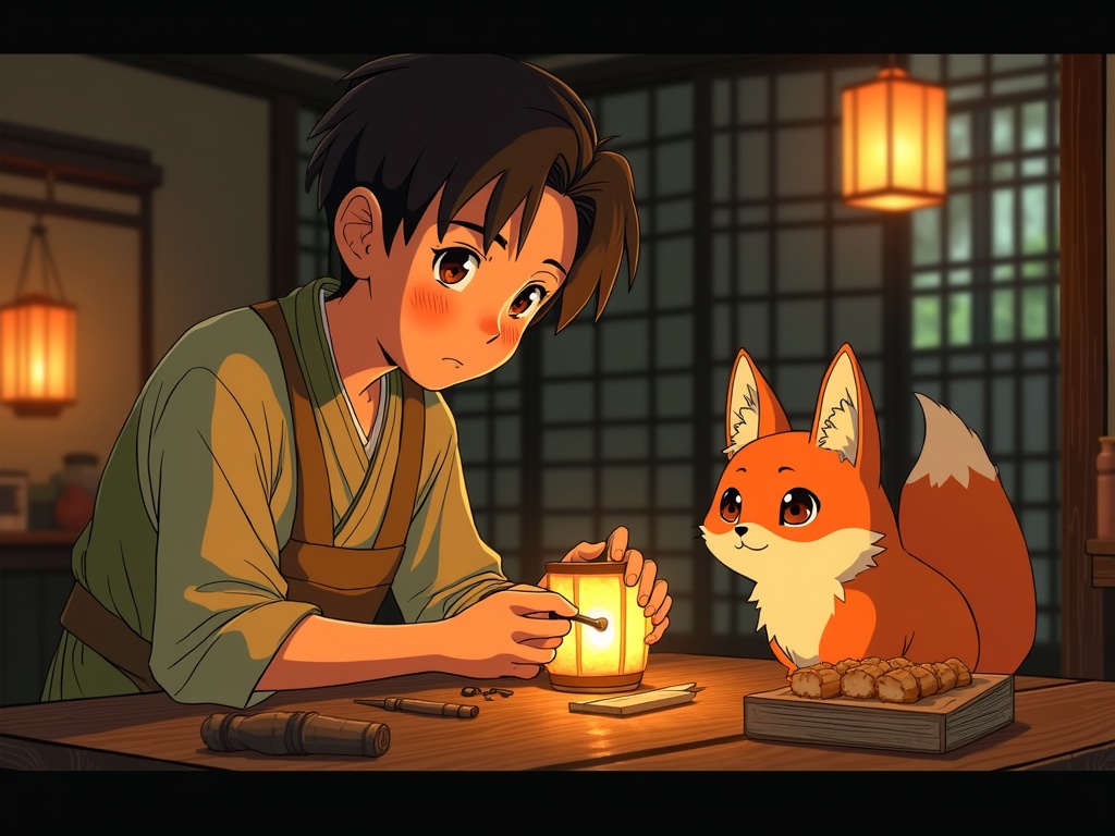 Page 4 — The workshop at night