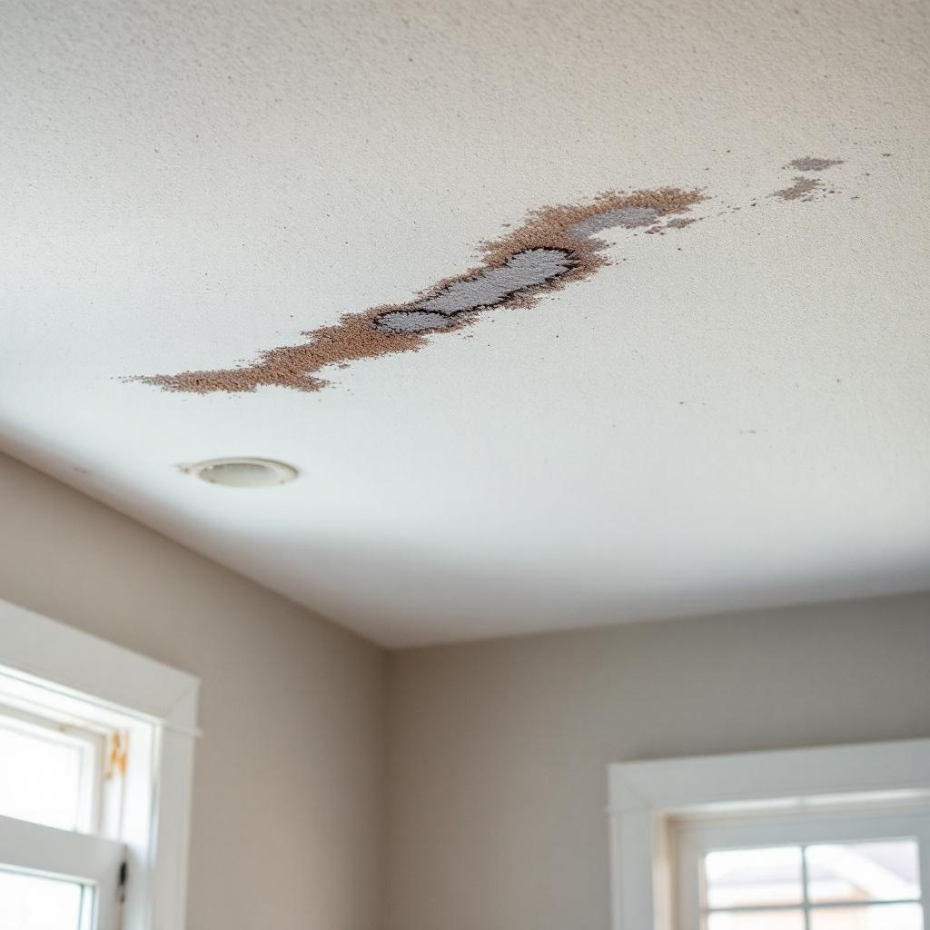 roof leak repair Hartford CT ceiling stain from asphalt shingle roof leak
