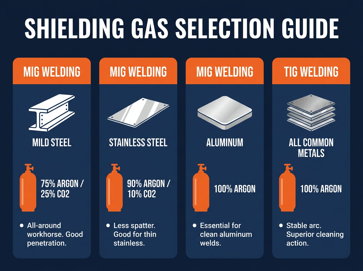 How to Pick the Right Shielding Gas for MIG & TIG Welding