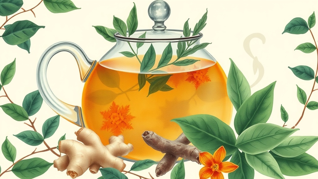 Chá de Gengibre e Cúrcuma: Receita Anti-Inflamatória