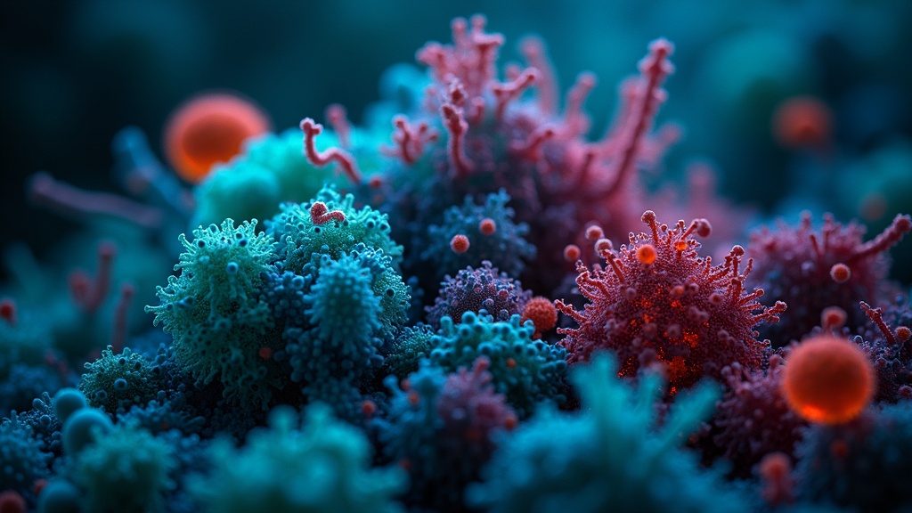 Diversité des bactéries intestinales vue au microscope