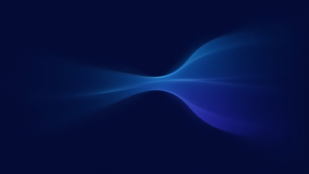Minimalist abstract representation of webhook versus polling comparison, dark navy background with two contrasting gradi