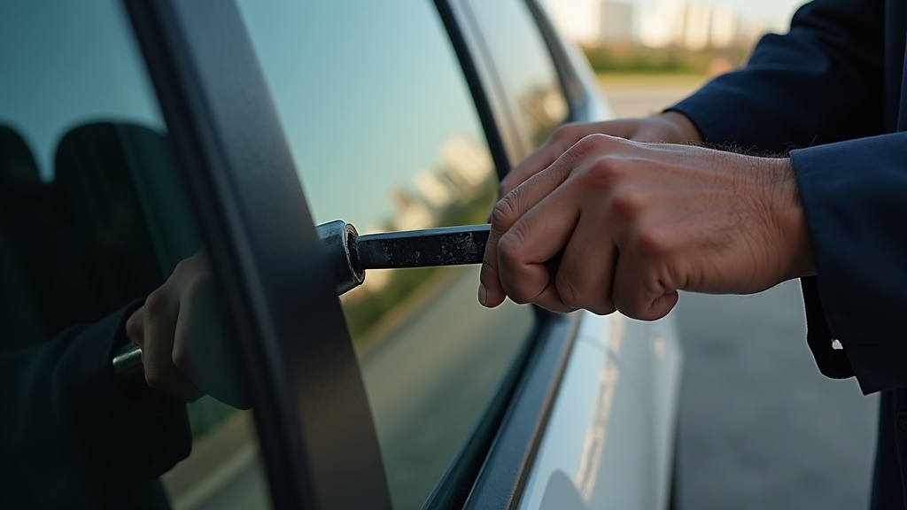 Locksmith replacing lost car keys for a driver in Sandton