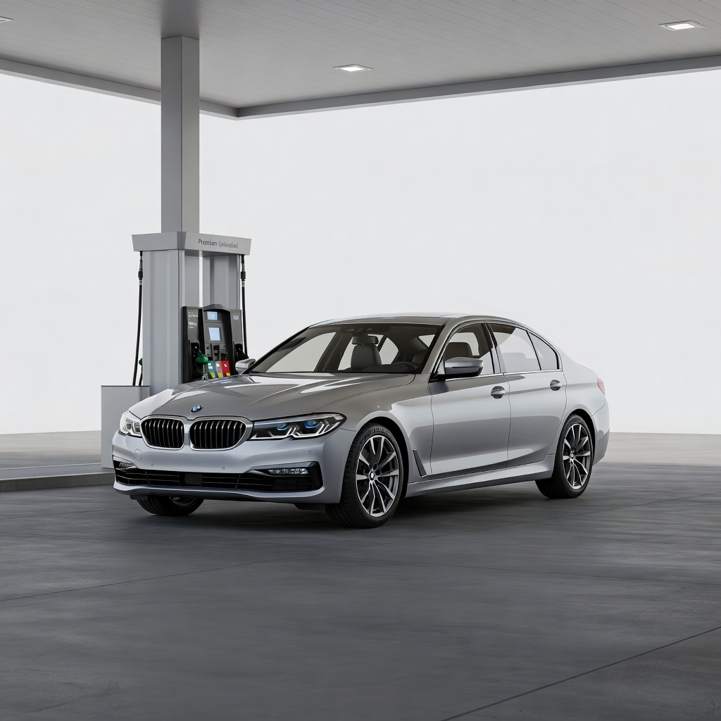 BMW at Gas Pump